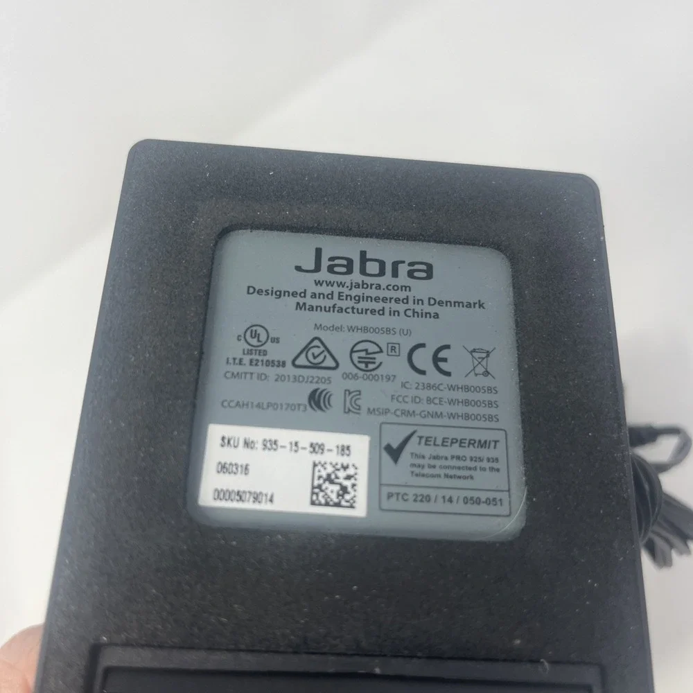 Jabra WHB005BS BASE STATION w/Power Supply for Pro 935 Headset